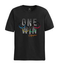 Load image into Gallery viewer, One Win Olympic Short Sleeve T-Shirt (Black)