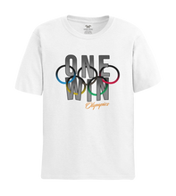 Load image into Gallery viewer, One Win Olympic Short Sleeve T-Shirt (White)