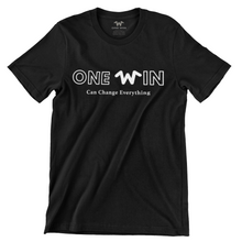 Load image into Gallery viewer, One Win (&quot;Can Change&quot;) Black Logo Short Sleeved Shirt

