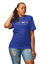 Load image into Gallery viewer, One Win (&quot;Can Change&quot;)Royal Blue Logo Short Sleeved Shirt
